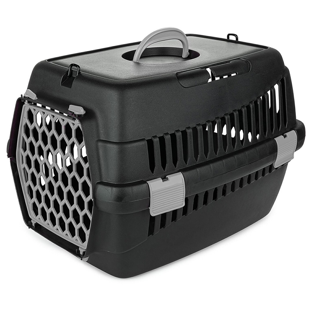 Happet Transporter Teddy M 42x30x30cm szary plastikowy